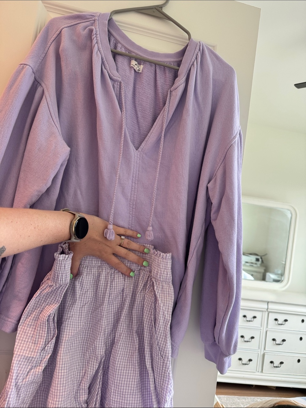 Aerie sweatshirt & boxers set